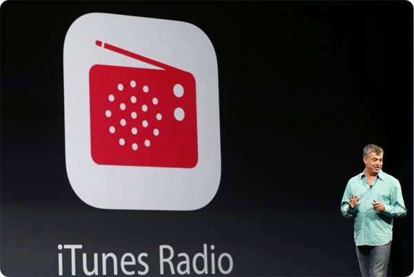 Eddy Cue, Apple senior vice president of internet software and services, introduces iTunes Radio during Apple Worldwide Developers Conference (WWDC) 2013 in San Francisco